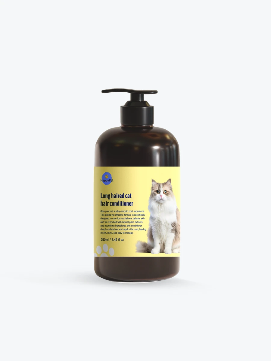 Long haired cat  hair conditioner