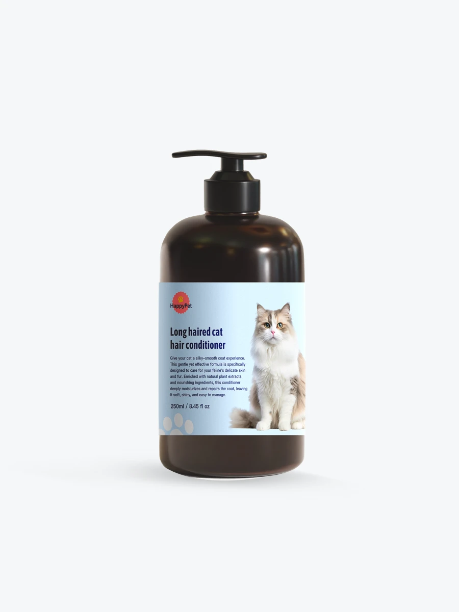 Long haired cat  hair conditioner