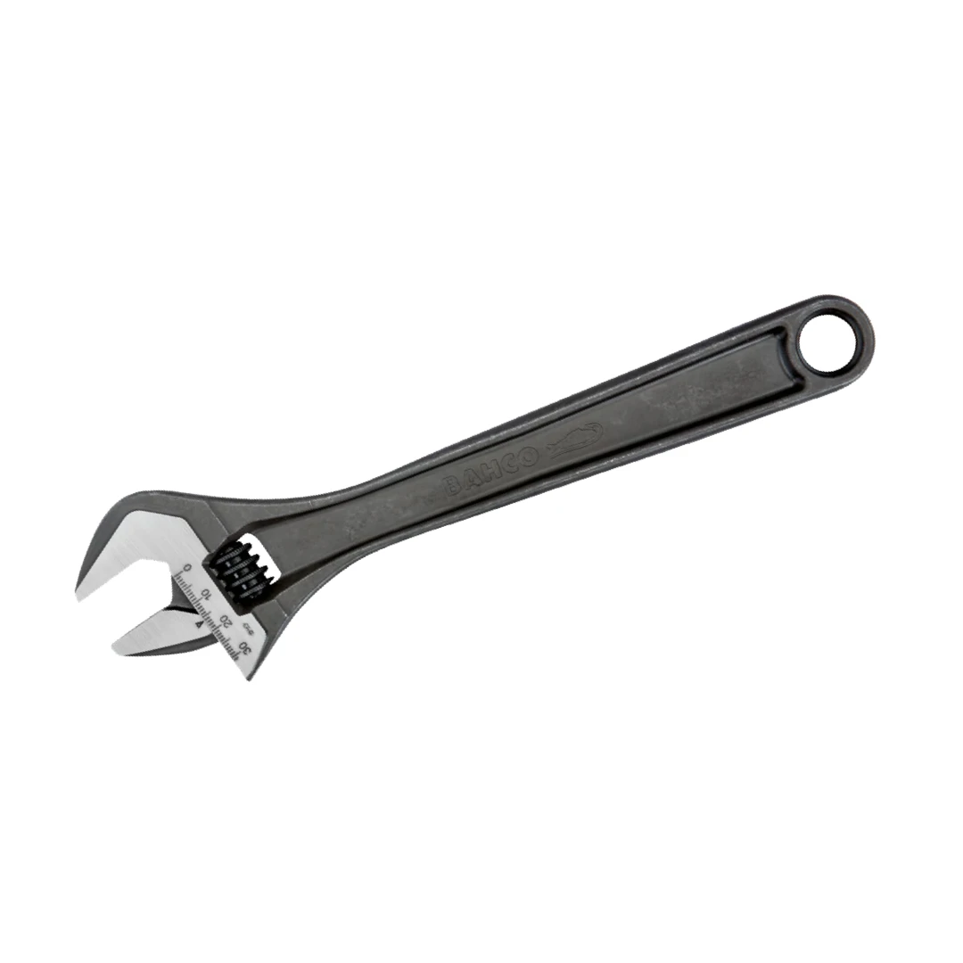 Bahco Adjustable Spanner, 155 mm Overall, 11.5mm Jaw Capacity, Metal Handle