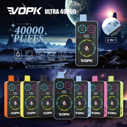 VOPK ULTRA 40000 Puffs Double Flavors Pod Disposable Vape puff 40K Vaper
