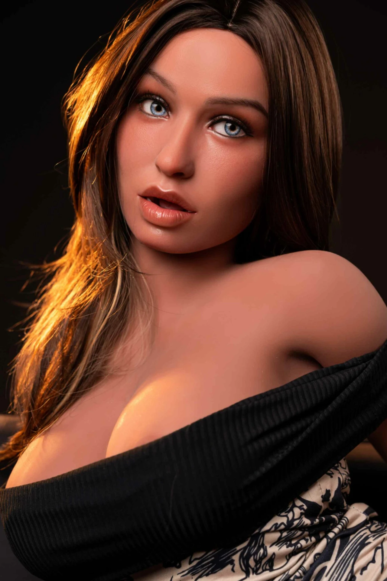 Emily Bryan   Tan MILF Blonde Sex Doll With Oral Structure Silicone Head