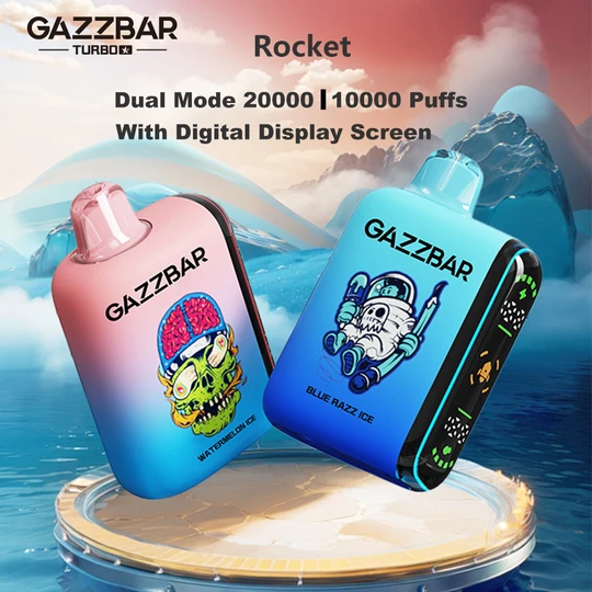20000 Puffs 20k Dual Mode Gazzbar Rocket Disposable Vape pulse 10K Regular 20K Switchable Vaper Pen