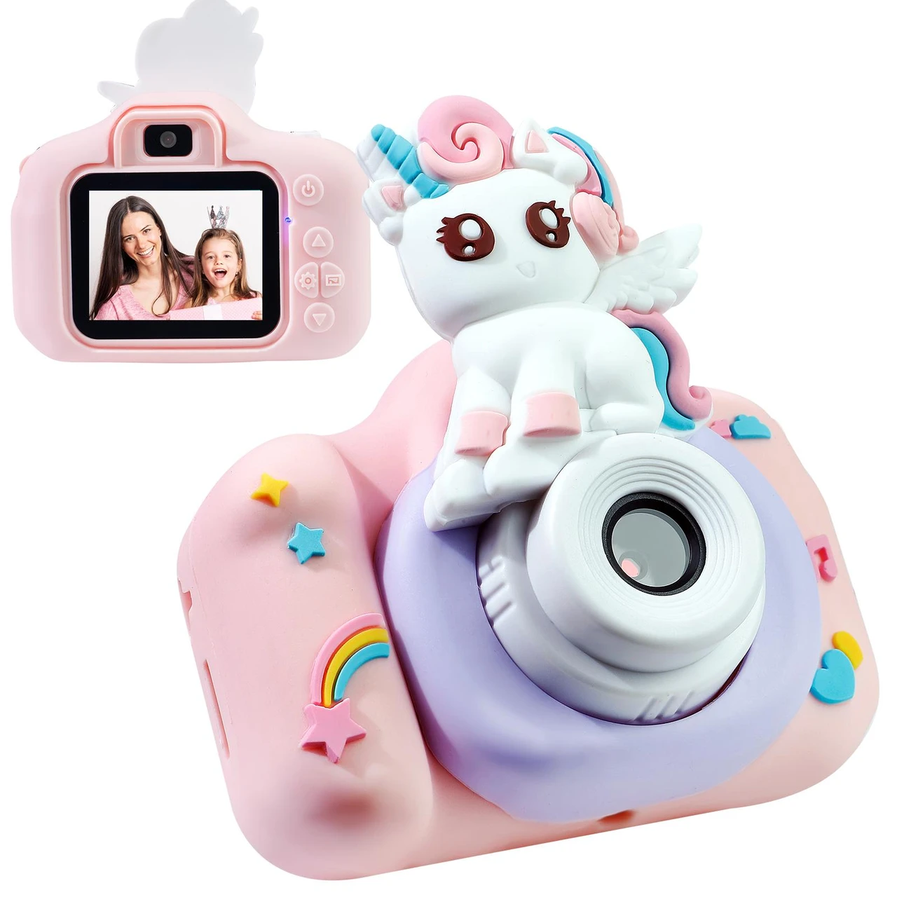 HD Kids Digital Camera Toy – Dinosaur & Unicorn Designs, Video Recording, Built-in Games, Perfect Gift for Boys & Girls