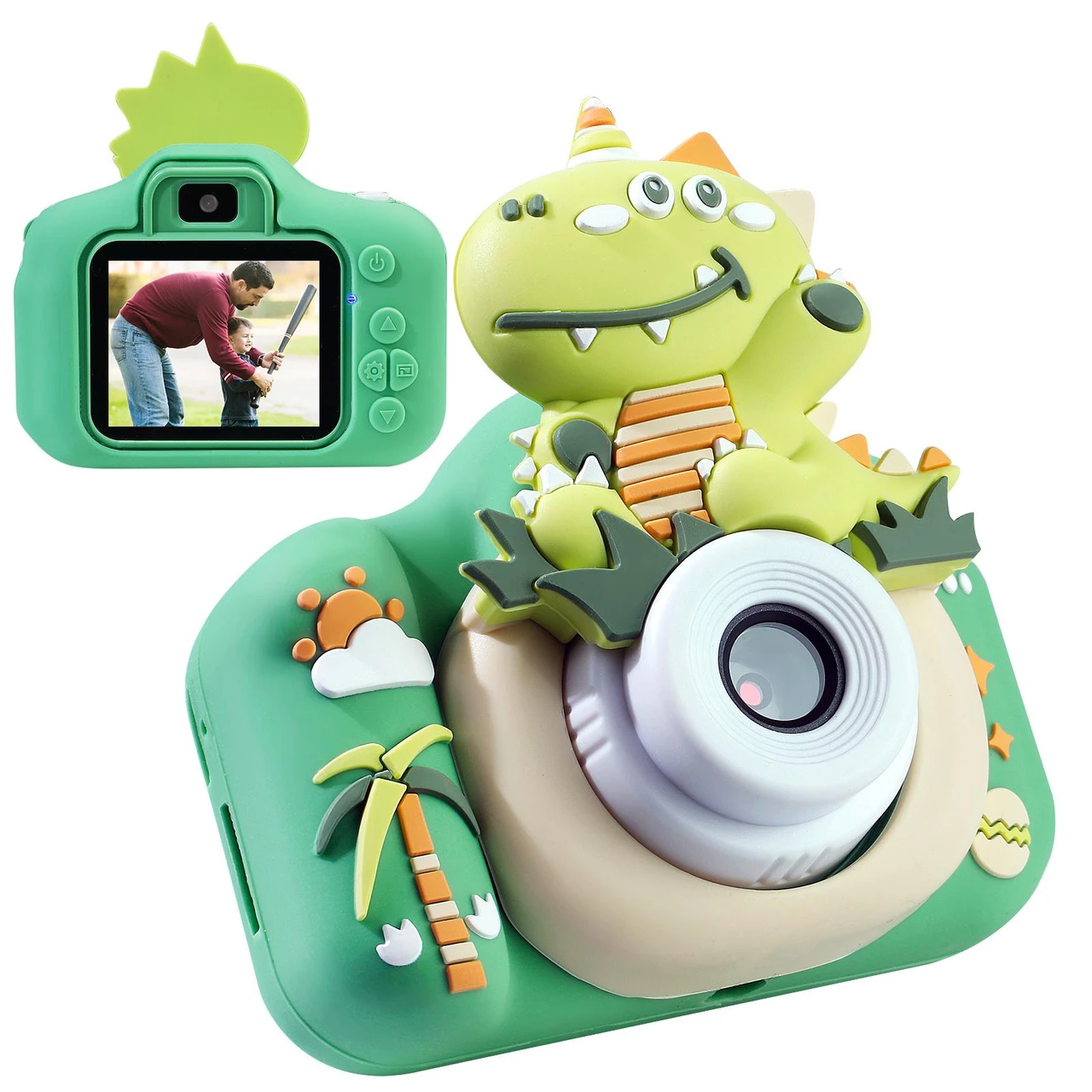 HD Kids Digital Camera Toy – Dinosaur & Unicorn Designs, Video Recording, Built-in Games, Perfect Gift for Boys & Girls
