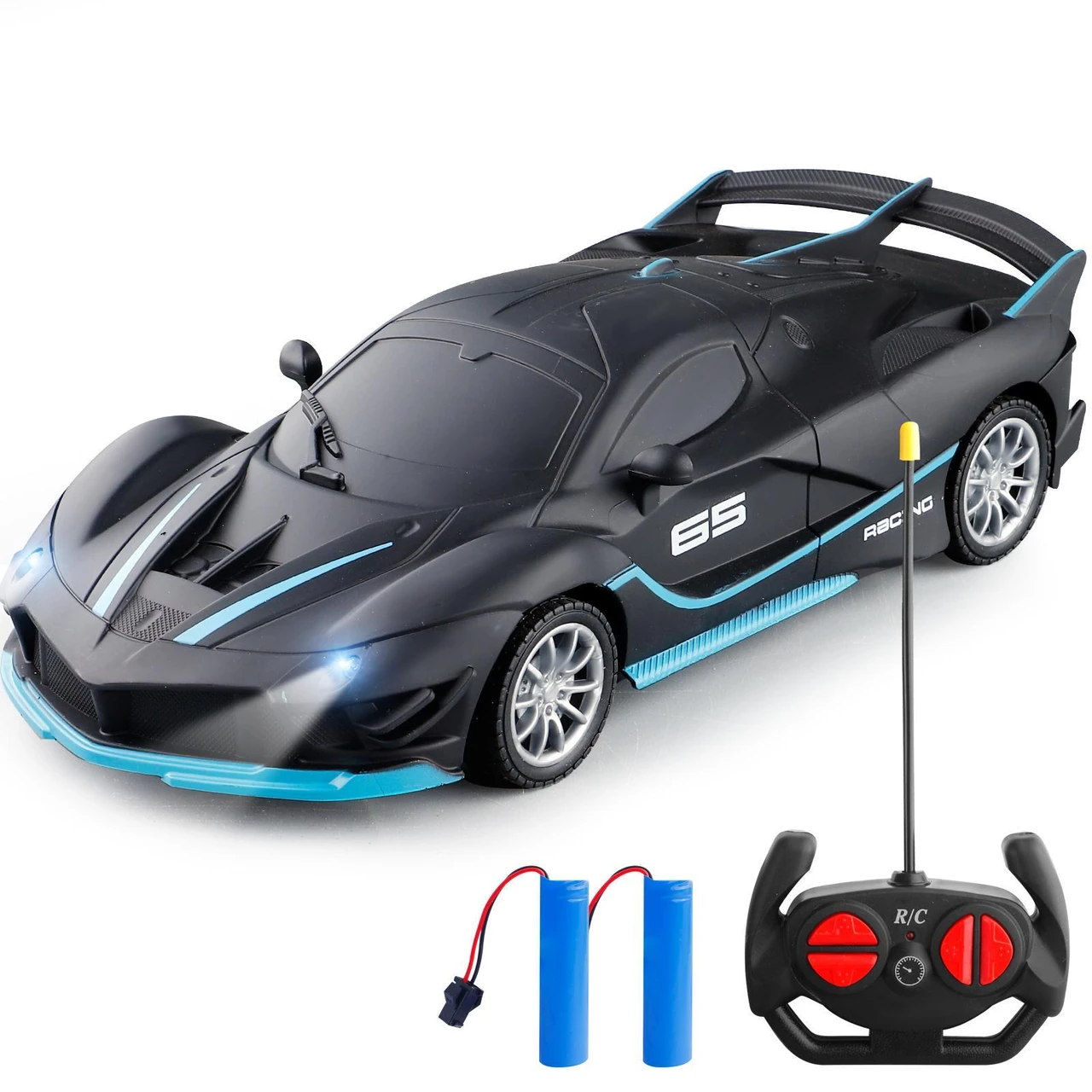 Remote Control Car Toy for Kids 1/18 Scale Electric Racing RC Crawler Car Toy Rechargeable
