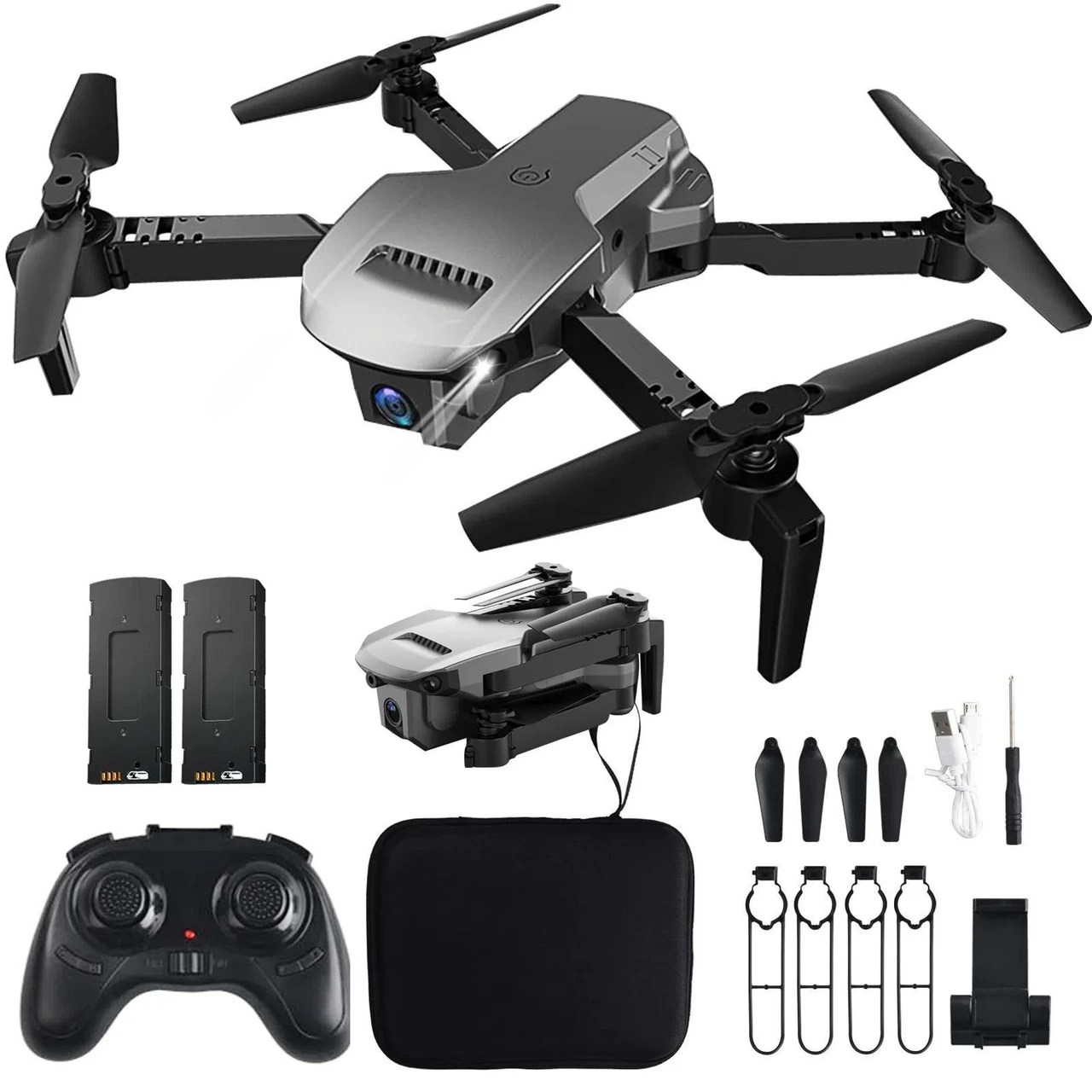 Drone with Camera for Adults Kids 4K Dual Camera Obstacle Avoidance foldable WiFi Quadcopter
