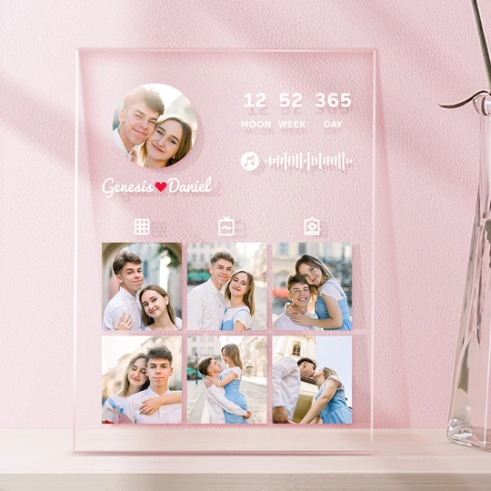Custom Music Plaque Personalized Photo Anniversary Plaque Gift
