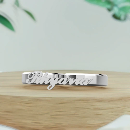 Engravable Double Fingers Ring Two Fingers Ring