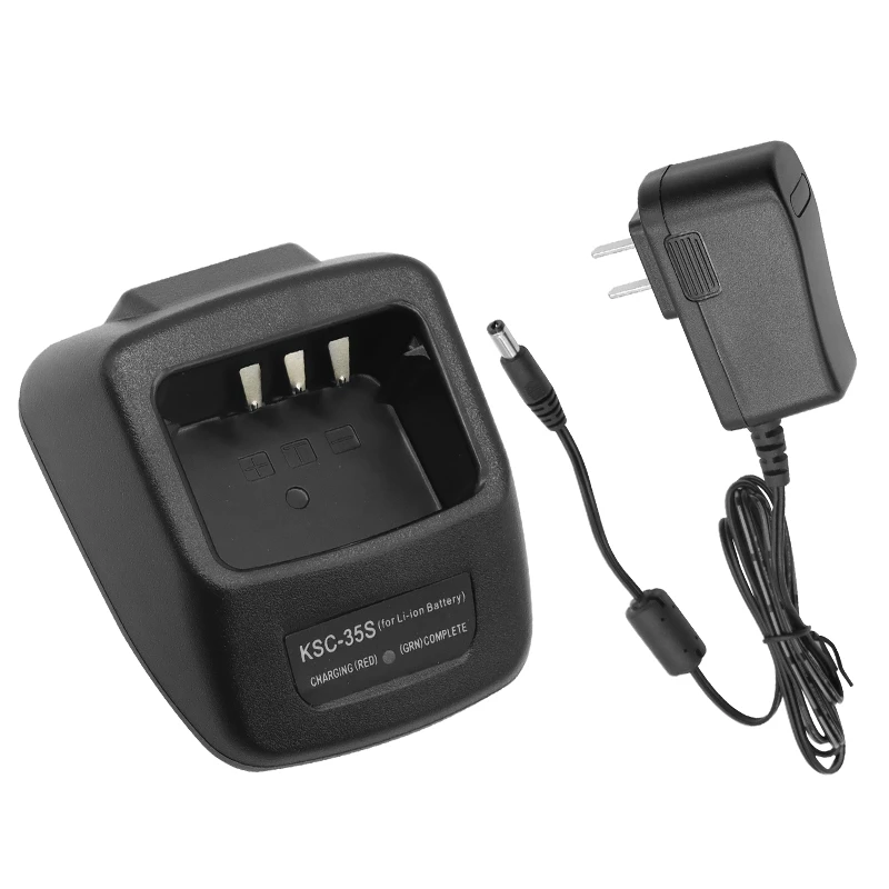 KSC-35S Rapid Charger + Power Adapter For Kenwood TK-2312 TK-3312 TK-2400 TK-2402 TK-3400 TK-3402 NX-1200 NX-1202 NX-1300 Radio KNB-45L KNB-63L KNB-65L Battery