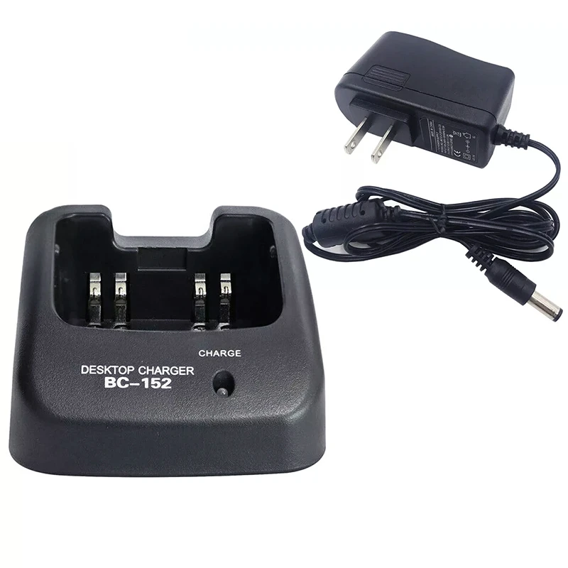BC-152 Rapid Charger + Power Adapter For ICOM IC-F50 IC-61 IC-F50V IC-F60 IC-F60V IC-V85 Radios