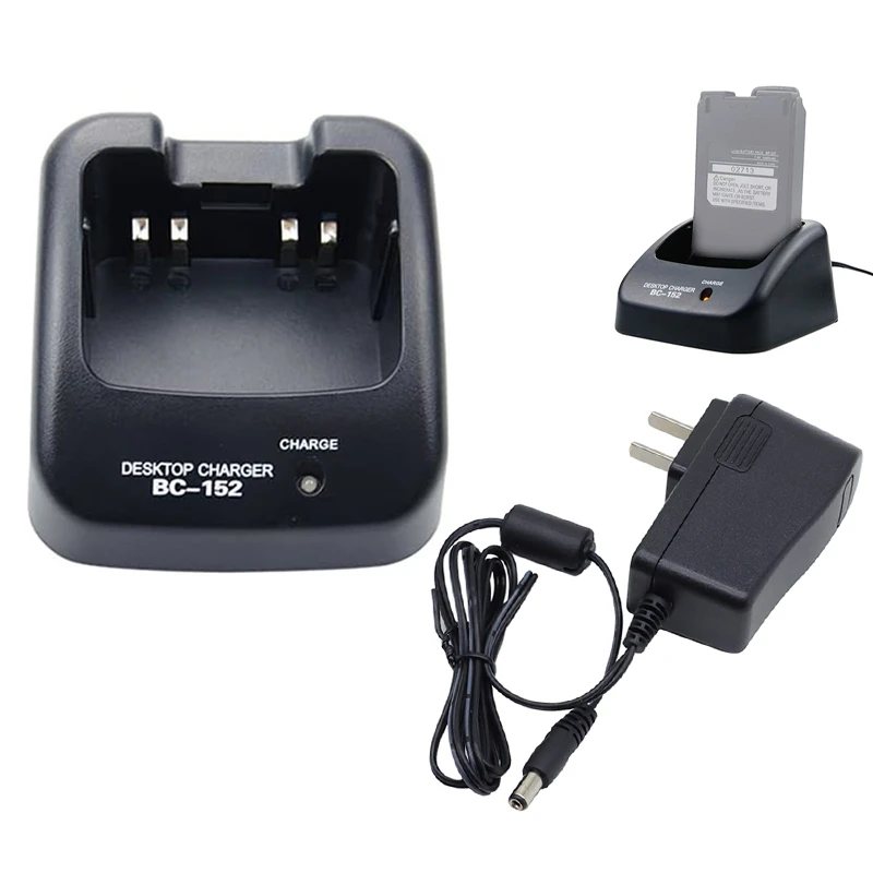 BC-152 Rapid Charger + Power Adapter For ICOM IC-F50 IC-61 IC-F50V IC-F60 IC-F60V IC-V85 Radios