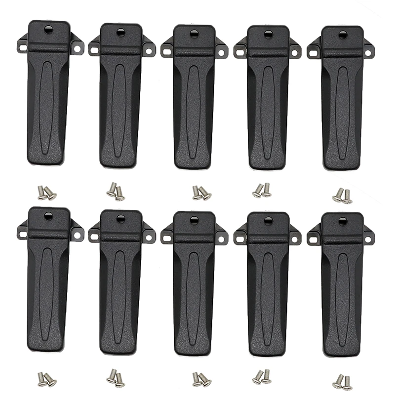 10* KBH-10 Belt Clips for Kenwood TK-2307 TK-2310 TK-3307 TK-3310 TK-2312 TK-3312 NX240 NX340 TK-290 TK-390 TK-480 TK-481 TK-270 TK-272 Radio