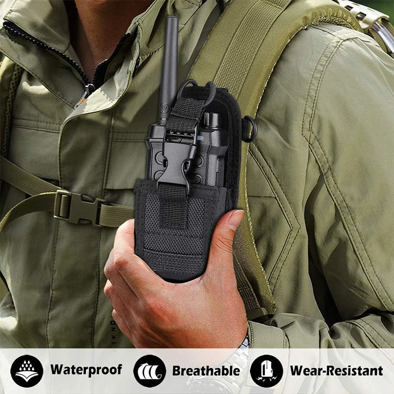 Versatile Pouch Case Holder Holster for GPS Phone Kenwood/Motorola/ICOM/Yaesu/Vertex/Baofeng UV-5R UV-9R BF-888S Two Way Radio Walkie Talkies