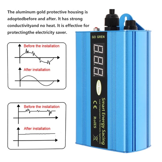 Energy Saving Device for Home Business Smart Power Saver Box Stabilize Voltage Optimize Circuit