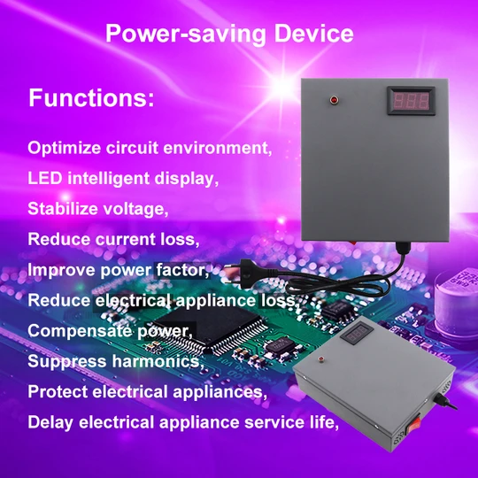 Home Business Power Saver Device Advanced Algorithms And Smart Power Factor Energy-saving Box