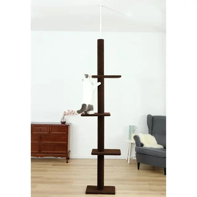 Cat Craft 90-in Cat Tree & Scratching Post Tower, Brown