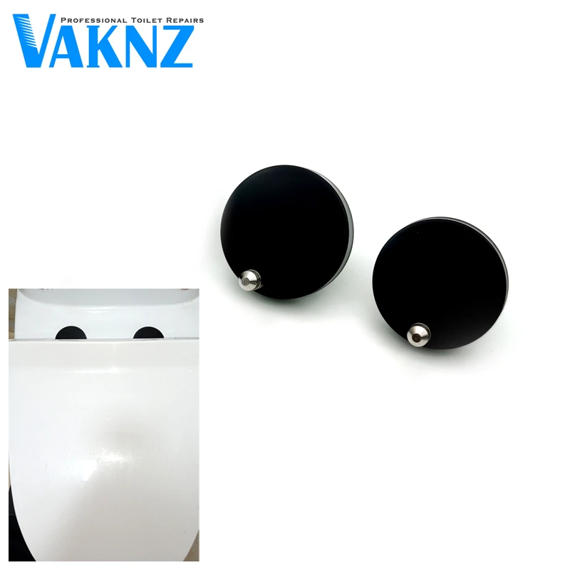 2Pcs/lot Black Matt Stainless Steel Toilet Seat with Top Fix Hinge Soft Release Quick Fit for Home Bathroom Accessories