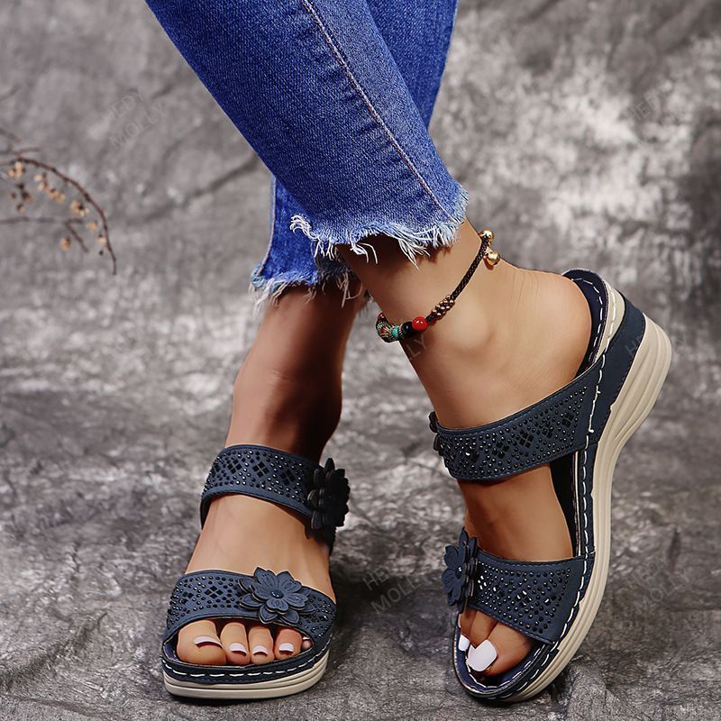 2022 Women's Fashion Wedge Floral Sandals