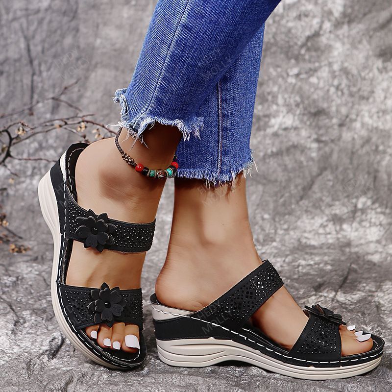 2022 Women's Fashion Wedge Floral Sandals