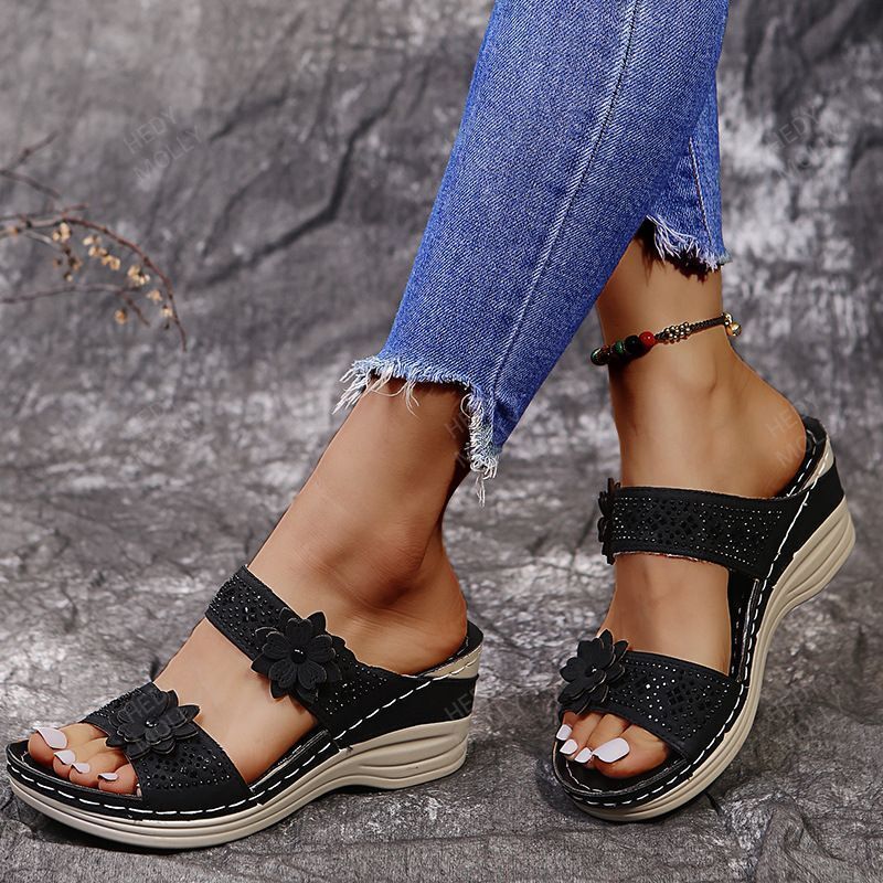 2022 Women's Fashion Wedge Floral Sandals