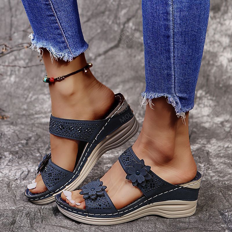 2022 Women's Fashion Wedge Floral Sandals