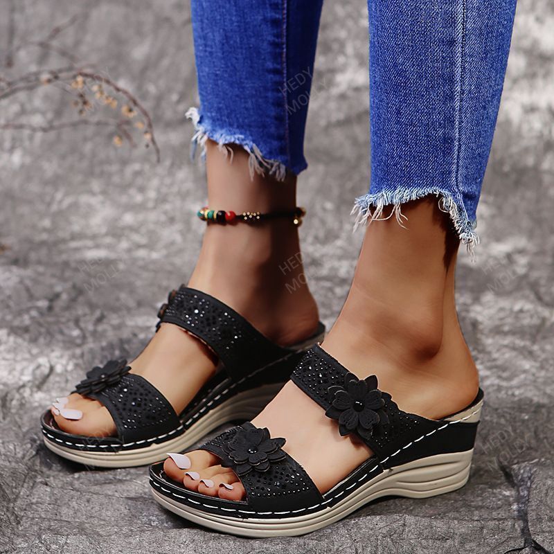 2022 Women's Fashion Wedge Floral Sandals