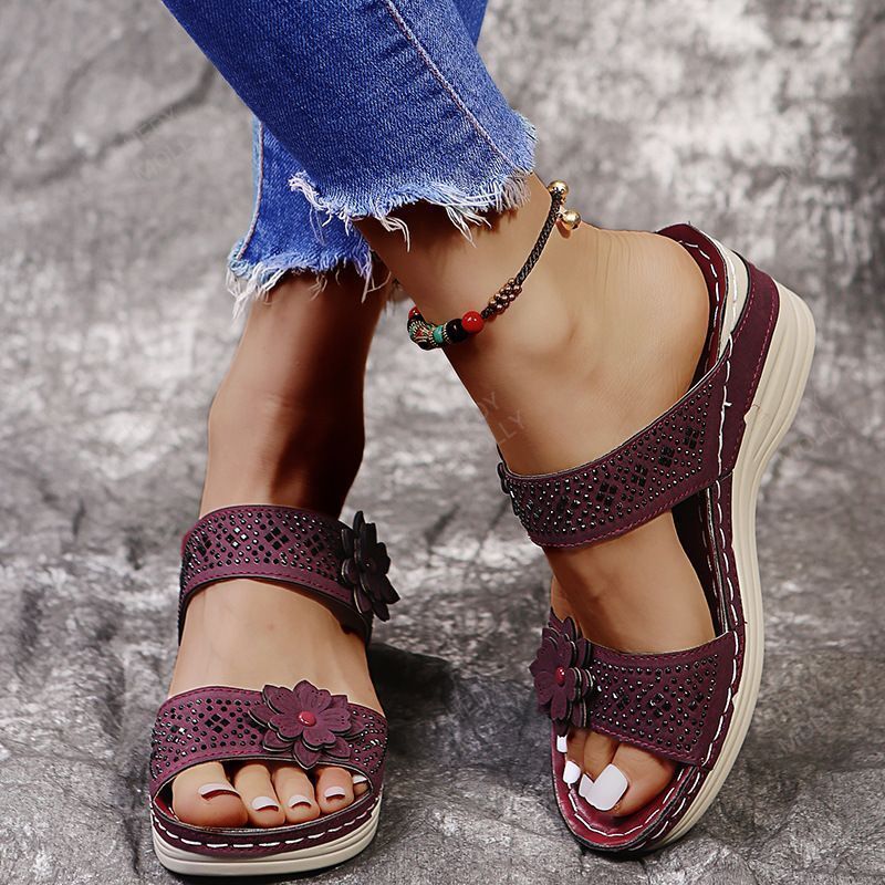 2022 Women's Fashion Wedge Floral Sandals