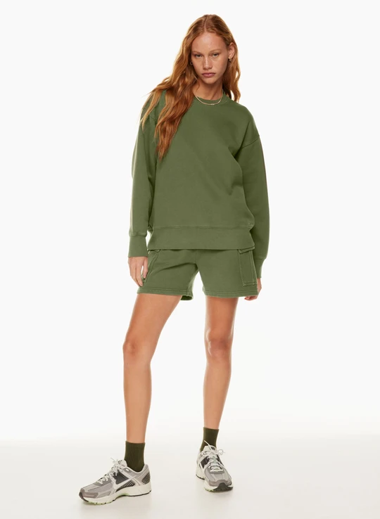 Cozy Fleece Boyfriend Crew Sweatshirt