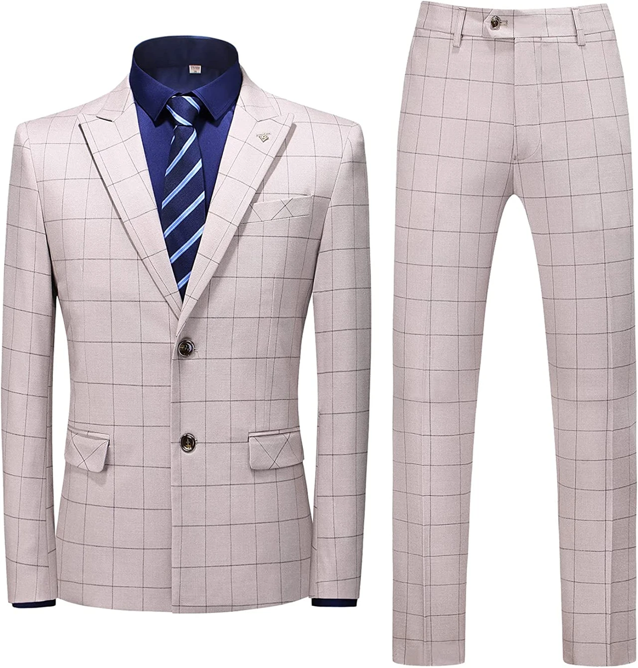 Julius Dusty Pink Peaked Lapel Two Pieces Fancy Business Suits