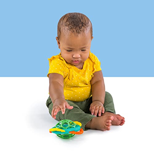 Bright Starts Oball Shaker Rattle Toy, Ages Newborn +