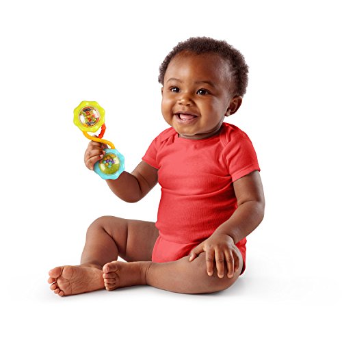 Bright Starts Oball Shaker Rattle Toy, Ages Newborn +