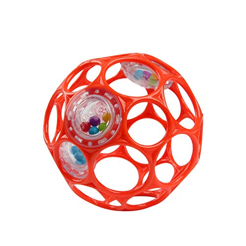 Bright Starts Oball Shaker Rattle Toy, Ages Newborn +