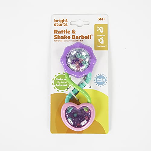 Bright Starts Oball Shaker Rattle Toy, Ages Newborn +