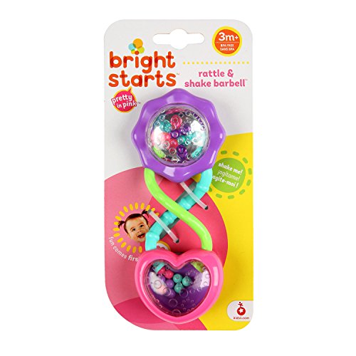 Bright Starts Oball Shaker Rattle Toy, Ages Newborn +