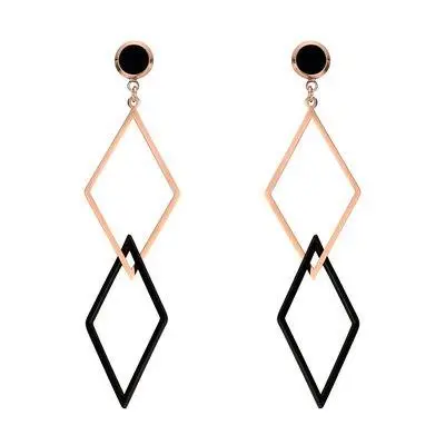 菱形耳环