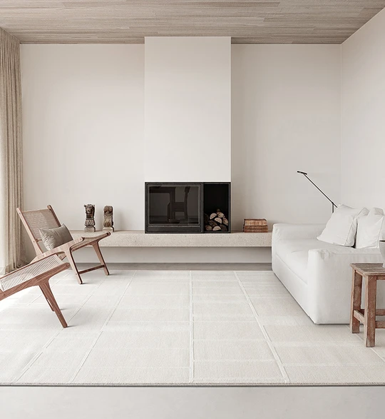 Organic Stripe Looped Bath Rug