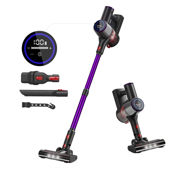 Cordless Vacuum Cleaner,, Anti-Tangle Vacuum Cleaners for Home, Detachable Dust ust Cup, Rechargeable Wireless Vacuum for Hardwood Floor Carpet Pet Hair