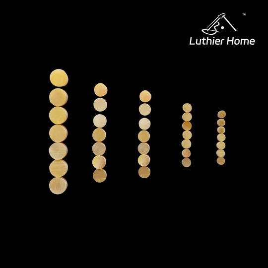 50Pcs Yellow Shell inlay dots