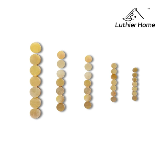 50Pcs Yellow Shell inlay dots