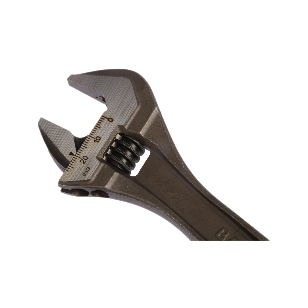 Bahco Adjustable Spanner, 205 mm Overall, 27mm Jaw Capacity, Metal Handle
