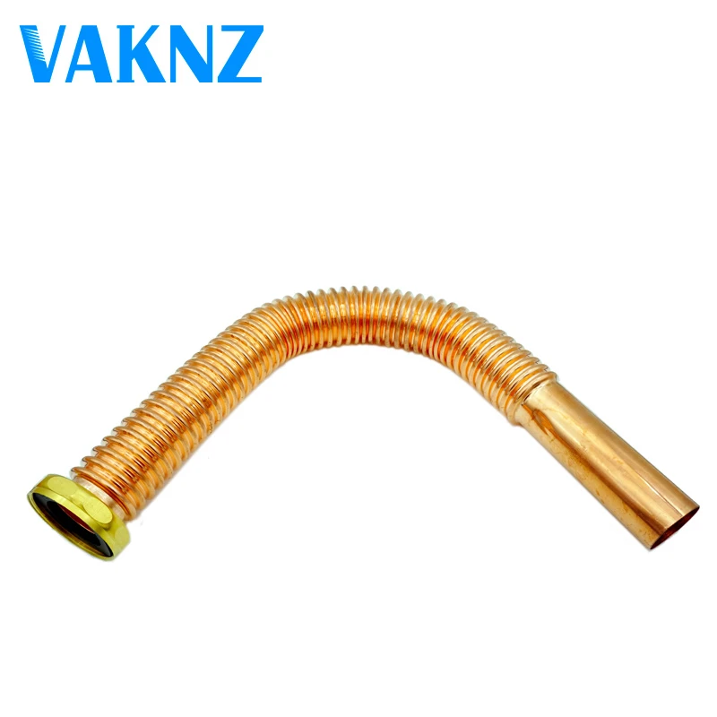 VAKNZ Bathtub Copper Drain pipe flexible drain pipe waste drain pipe for bathtub drain pipes