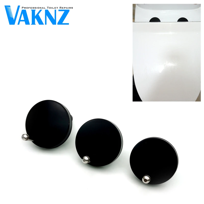 2Pcs/lot Black Matt Stainless Steel Toilet Seats Top Fix Hinge Soft Release Quick Fit Hinge