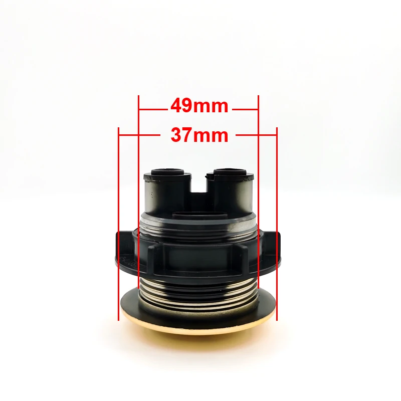 38mm Dual Flush Toilet Cistern Golden Colour Round Shape Push Button