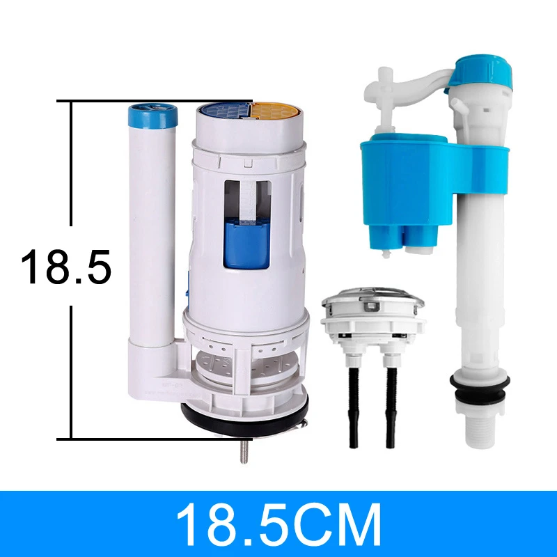 18.5  Toilet tank fittings kit Dual-flush toilet repair kit Suitable for one-piece toilet ABS plastic