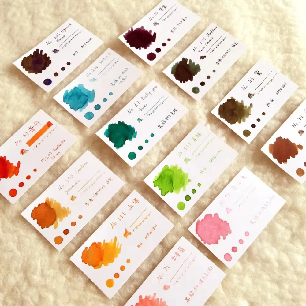 Ostrich Supply Bulk Multi-Colorful Feather Dip Pen Ink