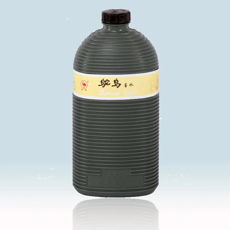 Ostrich Ink for Fountain pen and Quills, Writing quill or dip pens with 800ml bottle