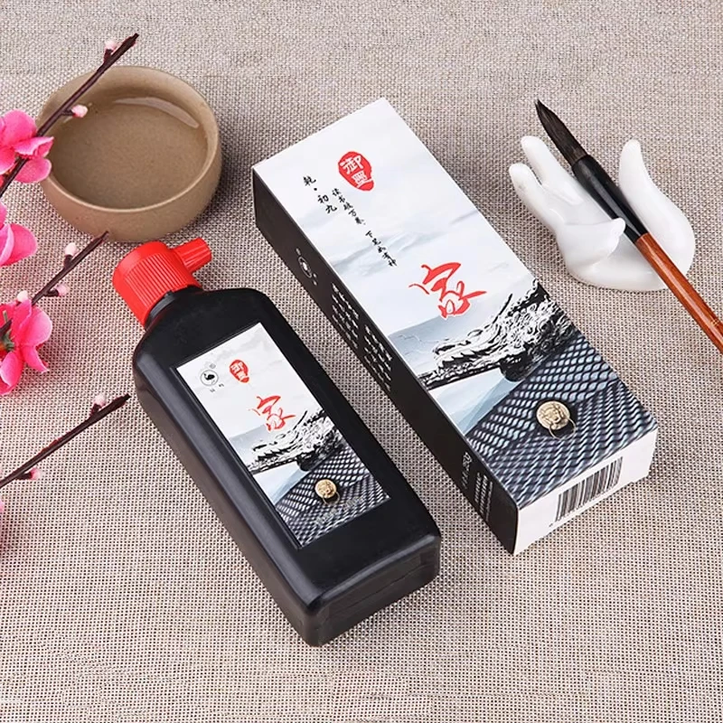 Ostrich-ink Ink for chinese calligraphy with brush pen