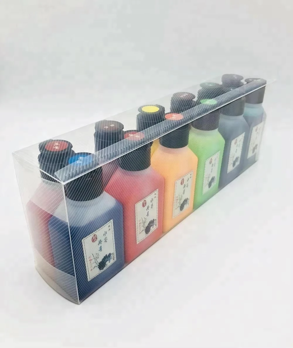 12 Colors Chinese Calligraphy Ink Set