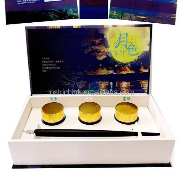 Ostrich Supply Cheap Fountain Pen Ink with 24 Colors Gifr Box