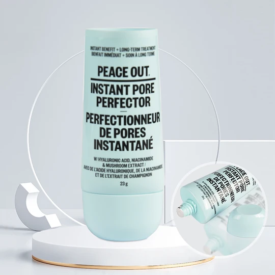 K351102-D35mm Oval Head Plastic Tube with Screw-on Cap